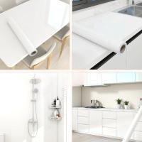 Pegatina Blanca Brillante Para Cocina Autoadhesiva Resistente Al Agua Y Humedad Para Decoración De Mesas Y Encimeras Protección De Armarios - details 2