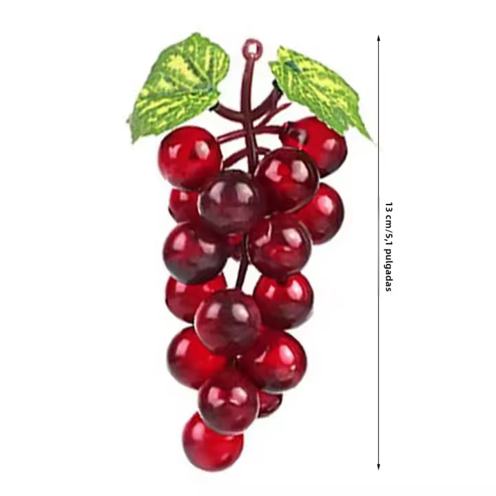 Rama De Uvas Artificiales Reutilizables En Negro Morado Y Verde Para Decoración De Habitaciones Y Bodas Suministros De Fiesta - 1