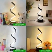Lámpara De Mesa Moderna Minimalista Ajustable En Color Para Dormitorio Sala De Estar Oficina Luz De Escritorio De Bajo Consumo Hierro Negro - details 1