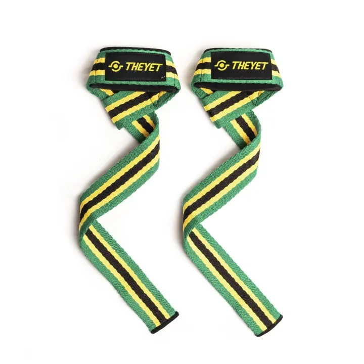 THEYET Correas de Levantamiento de Pesas  Lifitng Straps Gym  Agarraderas Gimnasio Hombre y Mujer  Powerlifting Fitness Crossfit Halterofilia  Soporte de Muñeca Acolchado - 1