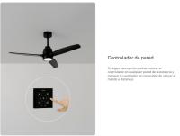 CREATE -  Ventilador de techo 40W silencioso , Con Luz, Color de motor Blanco, Ø112cm o Ø152cm  - WIND STYLANCE - details 2