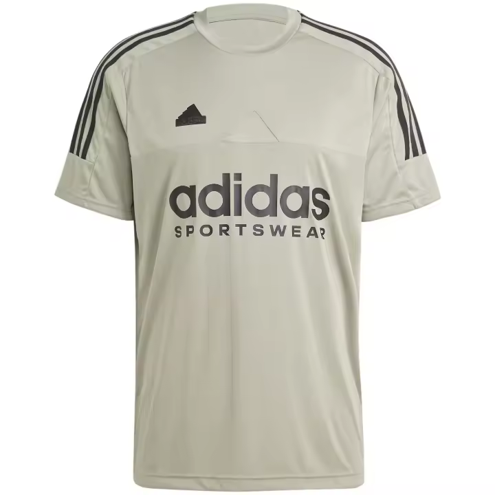 Camiseta de Manga Corta Adidas Tiro para hombre en color gris - 1