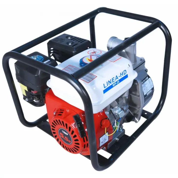LINEA HD WP-20 Motobomba de Agua, Motor 4T, 196cc, 5.5CV, para mangueras de 50cm (2"), 7m aspiración. - 1