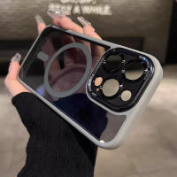 Funda De Carga Inalámbrica Magnética De Acrílico Transparente Para iPhone 16 15 14 plus 13 12 pro Max Resistente a Golpes Y Choques Cubierta Rígida Hybrída - details 2