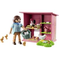 Gallinero de Playmobil Country (71308) con gallo, gallinas y pollitos - details 1