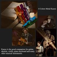 Kazoo De Metal Instrumento Musical Flauta Diáfragma Para Compañero Ideal Para Guitarra - details 8