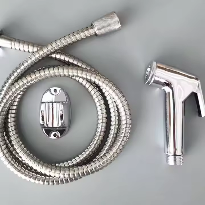 Juego De Pulverizador Portátil Para Baño Universal Con Control De Presión De Agua Ajustable Para Inodoro Set De Limpieza Para Grifo - 1