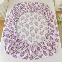 Juego De Sábanas Elásticas MissDeer Para Cama Doble Con Estampado De Flores Sin Fundas De Almohada Tamaño Single Queen King Cubierta De Cama 100% Poliéster - details 2
