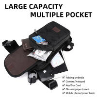 Bolsa De Cintura Para Motocicleta Impermeable Con Carcasa Rígida Bolsa De Pierna Bum Bag De Cuero Genuino Para Deporte Al Aire Libre - details 2