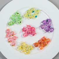 Nuevo 6PCS Bolas De Acrílico De Fantasma Monstruo Con Ojo Unico Encantos Colgantes Lindo Para Hacer Joyas Pulsera Collar Aretes Accesorios - details 7
