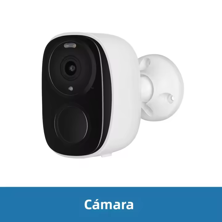 Cámara De Seguridad Inalámbrica 3MP Exterior Con Luz De Luces PIR Y Batería Solar Cámara De Vigilancia Con Alarma FTP Email Y Local - 1