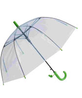 J.S ONDO Paraguas Infantil Transparente, paragua liso sin dibujo,Largo 50 cm Alto Material Plástico Estructura de Fibra 8 Varillas 68 cm Ancho con forma de cúpula con silbato - details 10