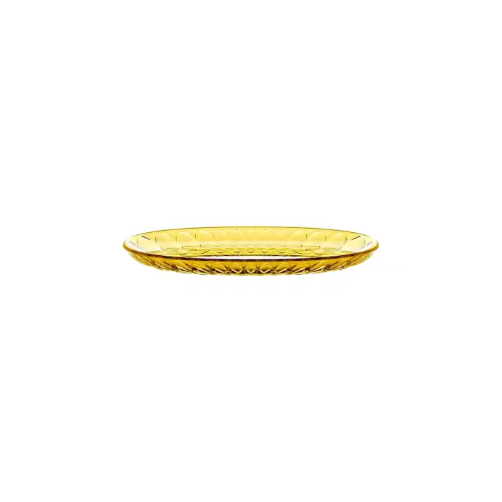 GUZZINI Bandeja Ovalada Pequeña de Base Biológica 32x19,5 Cm Amarillo Azafrán - 1