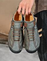 Zapatos De Cuero Para Hombre Hechos a Mano Transpirables Zapatos Casuales Cómodos Para Caminar Sneakers De Marca Lujo Tamaño Grande 38-48 - details 4