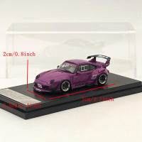Coche De Colección Miniatura Street WARRIOR SW 1/64 En Rotana Purple Con Ala Corta Para RWB 993 Modelo De Metal Sin Batería Para Fans De Autos - details 5