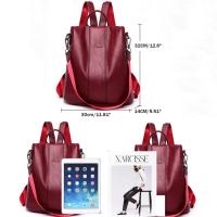 SSITO Mochila De Piel antirobo para Mujer, vintage Bolso de hombro, mochilas escolares para Niños,mochila de viaje de Alta capacidad, mochilas escolares para Niños,mochila Femenina - details 8