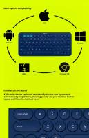 Teclado Bluetooth Logitech K380 Portátil Ultrafino Para Oficina Y Laptop Teclado Inalámbrico Universal Sin Retroiluminación Con USB - details 6