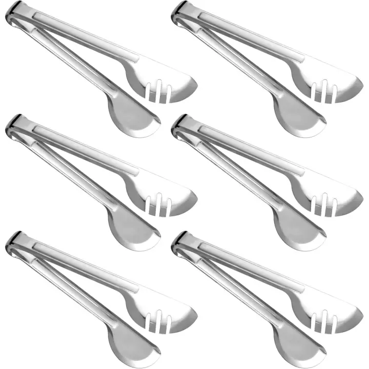 Maple inoxidable, pinzas para servr pasta y ensaladas, 30 cm (paquete de 6) - 1