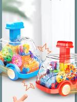 Coche De Juguete Para Bebés Con Engranajes Transparentes Y Fuerza De Arrastre Regalo De Cumpleaños Para Niños Y Niñas Coche De Plástico ABS Sin Batería Colorido - details 22