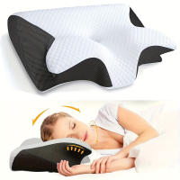 Almohada Ergonómica Para El Cuello Con Soporte Cervical Para Un Sueño Mejorado Diseño De Contorno Relajante Y Transpirable Ideal Para Uso En La Cama - details 0