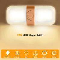 Luz De Lectura Para Coche Highbright 120LED 3 Colores Ajustables Luz De Techo Para RV Barco Camión Caravana Universal 12V - details 4