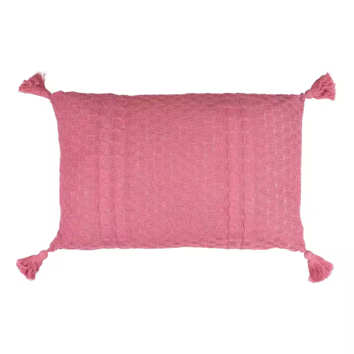 Adda Home Cojín Decorativo Hilo Borlones Gun 60x15x40 Cm - 1