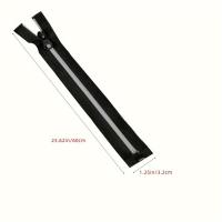 4pcs5#Tiras Reflectantes De Nylon Para Cremalleras Ropa Protectora Al Aire Libre Antiguo Silver Strip Cabeza Abierta Individual - details 3
