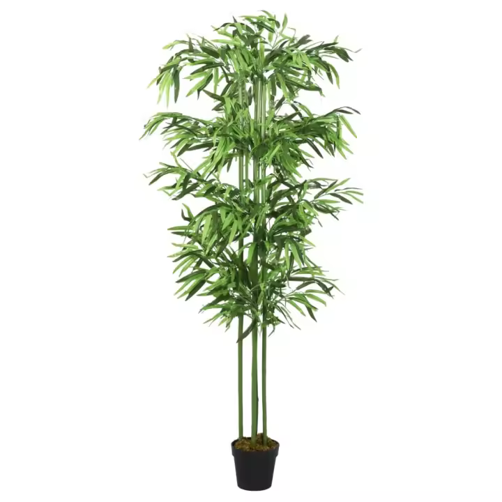 Árbol de Bambú artificial con 576 Hojas Verdes 150 cm - 1