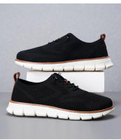 Zapatos Casuales Para Hombre Ligeros Y Transpirables Malla Respirable Comodidad Para Conducir Zapatos De Moda Slip-On Al Aire Libre Talla Verdadera Relleno De Algodón Suela De Goma - details 17