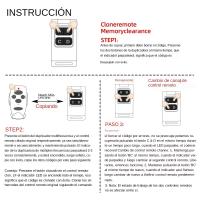 Control Remoto Inalámbrico Universal Para Puerta De Garage 433MHz Cuatro Botones Replicación De Comando Para Puerta De Flap - details 6