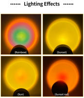 Luz De Proyección LED Con Ajuste De Color APP Iluminación Ambiental De Fiesta Directa De Despertar Y Atardecer Arcoiris Luz De Fondo Para Fotografía - details 11