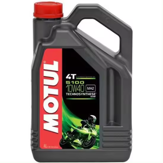 Aceite Motul 5100 4T 10W40 4 Litros - Protección Anti Desgaste - 1