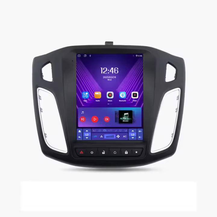 Junsun-reproductor Multimedia con Android y navegación GPS para Ford, autorradio 2Din con DSP, Carplay inalámbrico, 4G, estilo Tesla, para Ford Focus MK 3 2012-2017 - 1