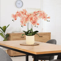 1pc Arco De Mariposa De Seda Con 9 Cabezas Orquídea Falsa 69/100CM Para Decoración De Hogar Y Bodas Flores Artificiales Para Decoración Interior - details 17