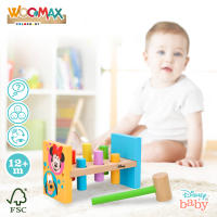 WOOMAX - Banco de madera Disney Baby 21 cm, juego de martillo con 8 piezas, juguete educativo para golpear y encajar, golpear al topo, juega y aprende, desarrolla la motricidad, para niños +12 meses - details 3