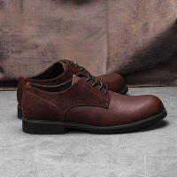 Zapatos Derbys Para Hombre De Cuero Genuino Ultraligeros Y Cómodos Moda Casual Negro Talla True Fit Material De Suela De Goma - details 16