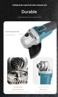Amoladora Angular Profesional - Motor Sin Escobillas, Ultra Ligera para Hogar y Taller | Corte, Pulido y Lijado de Alta Precisión (Incluye Disco Multiusos) - details 7