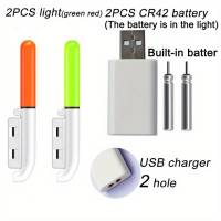 Flotador De Pesca Electrónico Luz Luminosa Varita De Buzo CR425 3.6V Batería De Litio LED Recargable USB Impermeable Noche Equipamiento De Pesca - details 6