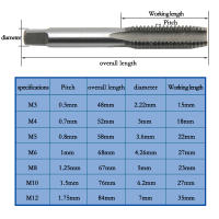 Juego De 5 Piezas De Llave Ajustable M3-M8 Con Herramienta De Tapping Adelante Y Atrás Herramienta De Accesorio De Fijación De Herramientas De Chispa De Acero Cromado - details 2