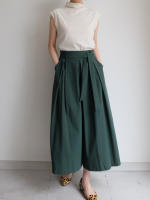 Falda Midi A-Line Elegante De Cintura Alta Para Mujer REALEFT Con Bolsillos Estilo Coreano Casual Suelta Y Solidaria Con Cinturón - details 10