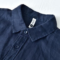 Camisa De Lino Puro Para Hombres Diseñadora Nueva Con Manga Larga Moda Casual Comoda Top Ropa Camisas De Hombre Chemise - details 15