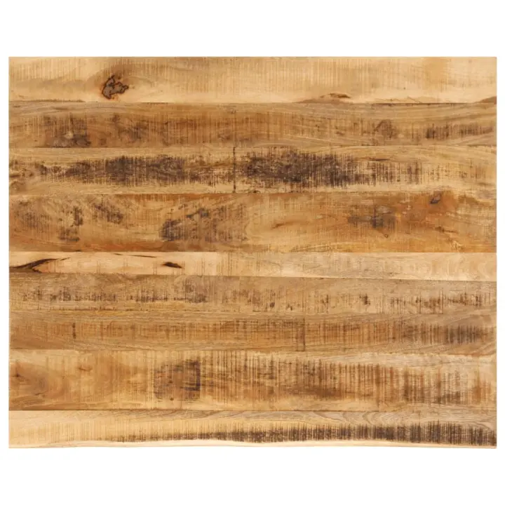 vidaXL Tablero de mesa borde natural madera maciza mango 100x80x3,8 cm - 1