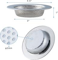 Coladores de fregadero para la mayoría de los fregaderos de Cocina, Diseño Seguro de Doble Capa mejor (4,5 pulgadas) - details 2