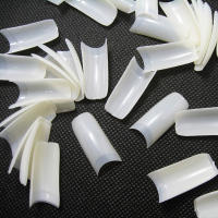 500Pcs Uñas Postizas Estilo Francés Para Decoración De Uñas Artificiales Herramientas De Manicura Bebé Uñas Postizas Naturales Tamaño M - details 0