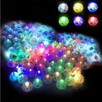 50pcs Luces LED Mini Para Globos Redondos Lámpara Decorativa De Fiesta Para Luces De Papel Colores Multicuadros Para Festivales Y Cumpleaños - details 0