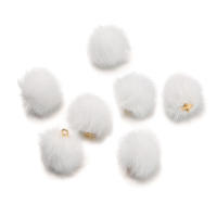 10pcs Bolas De Pelo Suave De 17mm Para DIY Colgantes De Pompom Para Joyería Cuentas Para Bolso De Llaveros Y Pendientes - details 4