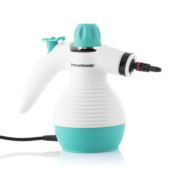 Innovagoods ®   Home cleaning steamer, multipurpose steam cleaner, steamer with 9 accessories, steam stain cleaner, handheld steamer 0.35l, 3 bar, 1000w, steam cleaner. - 1