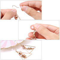 500pcs De 5x3mm Flor Transparente Tapones Para Pendientes De Goma Suave Accesorios De Joyería Material De Silicona - details 4