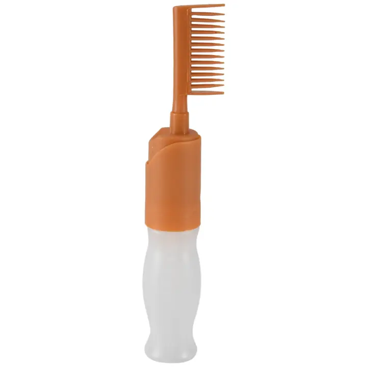 Peine para teñir el cabello con botella, cepillo de aceite para hornear, herramienta para teñir el cabello, salón de peinado DIY - 1