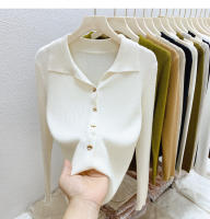 AOSSVIAO Chaqueta De Punto Para Mujer Estilo Oficina Lady Cierre Único Abrigo De Otoño Invierno 2025 Suéter Tejido Corto De Color Sólido Ajustado - details 11